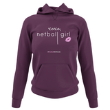 'xoxo Netball Girl' College Hoodie-Clothing-Netball Gifts-XS-Plum-Netball Gifts and Clothing