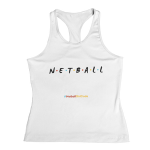 'Netball Friends' Kids Performance Netball Vest-Clothing-Netball Gifts-Netball Gifts and Clothing
