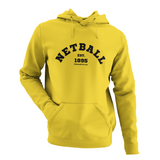 'Varsity' Kids Netball Light Hoodie-Clothing-Netball Gifts-Sun Yellow-Age 3-4-Netball Gifts and Clothing