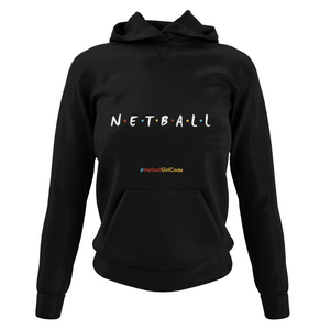 'Netball Friends' Netball College Hoodie-Netball Gifts-Netball Gifts and Clothing