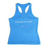 'Keep Your Distance' Kids Performance Netball Vest-Clothing-Netball Gifts-3-4-Sapphire Blue-Netball Gifts and Clothing
