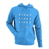 'Pivot Pivot Pivot' Kids Netball Hoodie-Clothing-Netball Gifts-Sapphire Blue-Age 3-4-Netball Gifts and Clothing
