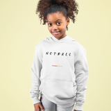 'Netball Friends' Kids Netball Hoodie-Clothing-Netball Gifts-Netball Gifts and Clothing